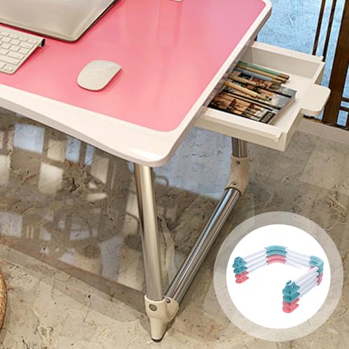 Patas plegables para mesa en forma de U de metal negro resistente para bricolaje, 4 piezas 5