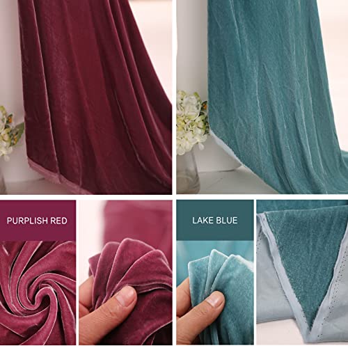 Tissu d'ameublement de draperie en velours de soie uni de qualité supérieure