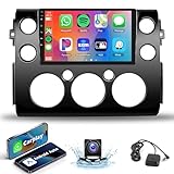 Car Radio kit Stereo for Toyota FJ Cruiser 2006-2023, 1G+32G Rimoody 9 Inch Android 13 Wireless Carplay Android Auto, Touchscreen GPS Navigation Bluetooth FM/RDS HiFi WiFi + AHD Backup Camera