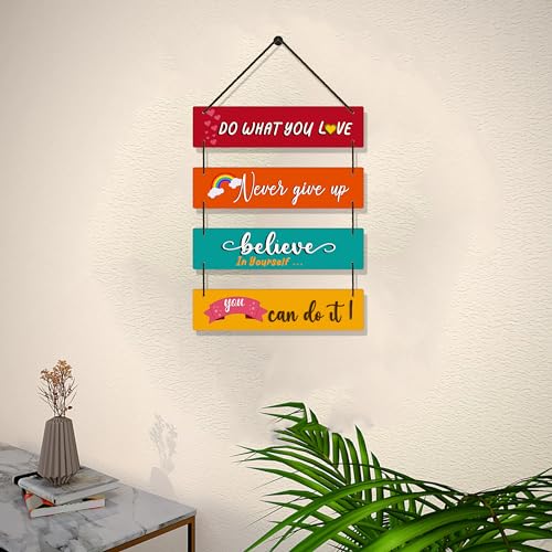 Image of EXPLEASIA Decorative Wall Hanging Wooden Art Decoration Item for Home Office Home Decor Gift Items