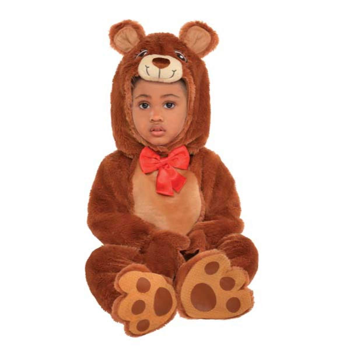 amscan 849927 Bärenkostüm für Babys, 0-6 Monate, Braun