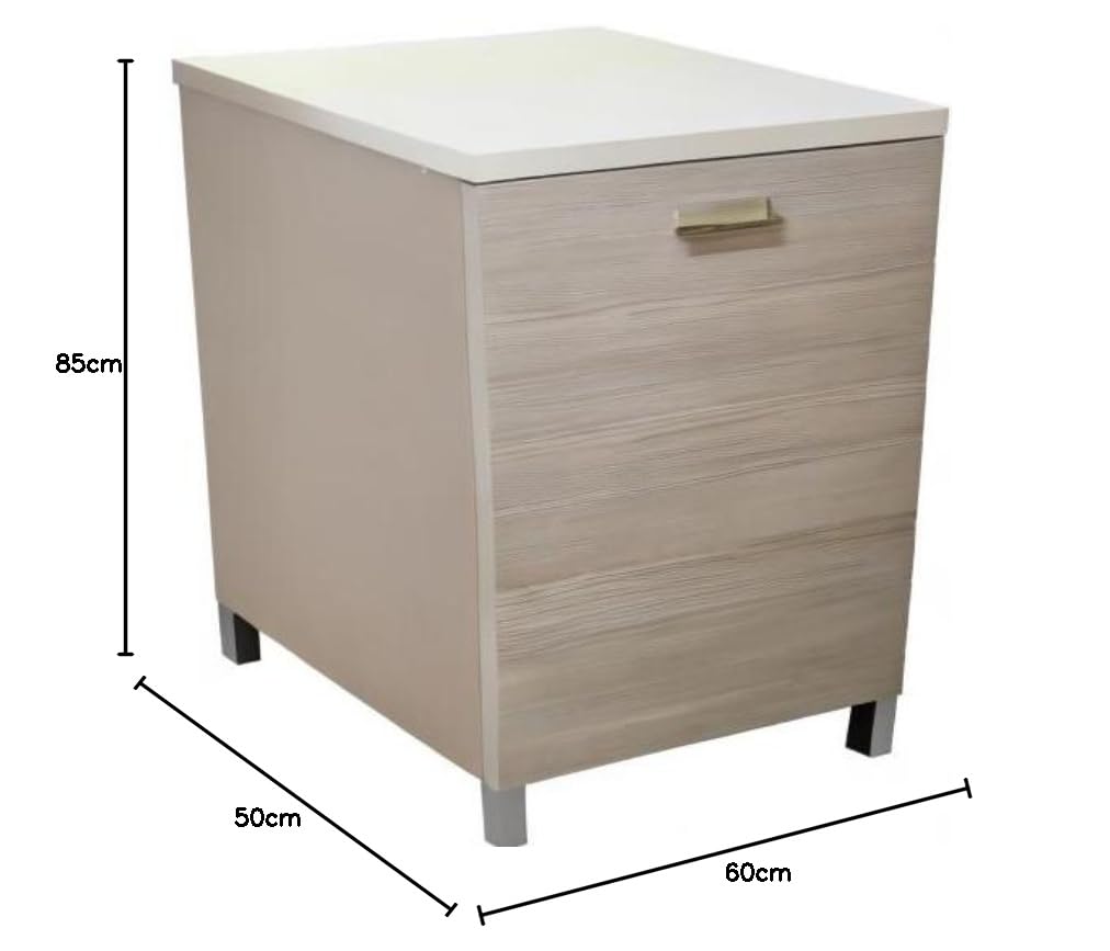 Mobile base cucina 60 cm 1 anta +1 ripiano interno - (Olmo grigio)