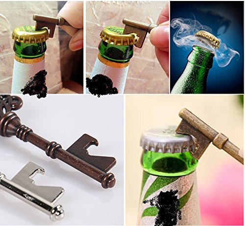 Key Bottle Openers - Assorted Vintage Skeleton Keys, Wedding Party Favors (Pack Of 70, Bronze) #TOP3