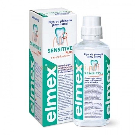 Elmex Sensitive Plus Collutorio per ulteriore protezione cervicale, 400 ml