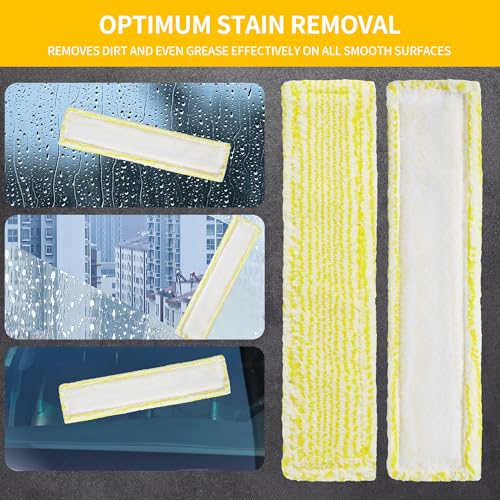 8 Stück Ersatzpads für Kärcher Fenstersauger, Mikrofaser Wischbezüge für WV2, WV5, WV6 Plus Premium, Ersatzteile und Zubehör für Fensterreiniger für Kärcher