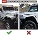 ETL INDUSTRIES Front & Rear Fender Flares Extensions Set Fits 2018-2024 for Jeep Wrangler JL JLU (Fit for Sahara Low Fenders, Not fit 4xe)