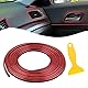 Car Trim Interior Strips 10M Auto Deko Innen Gap Fillers Moulding Line Dekoratives Zubehör DIY Autoinnenleiste,für Autotürkantendeko Universal Auto Zubehör Deko Zubehör mit Installation Tool-Rot
