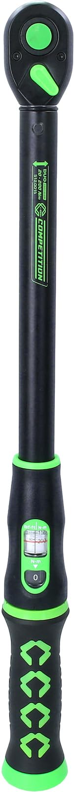 KS Tools 512.0015 COMPETITION - Chiave dinamometrica a cricchetto, 1/2", 20-200 Nm