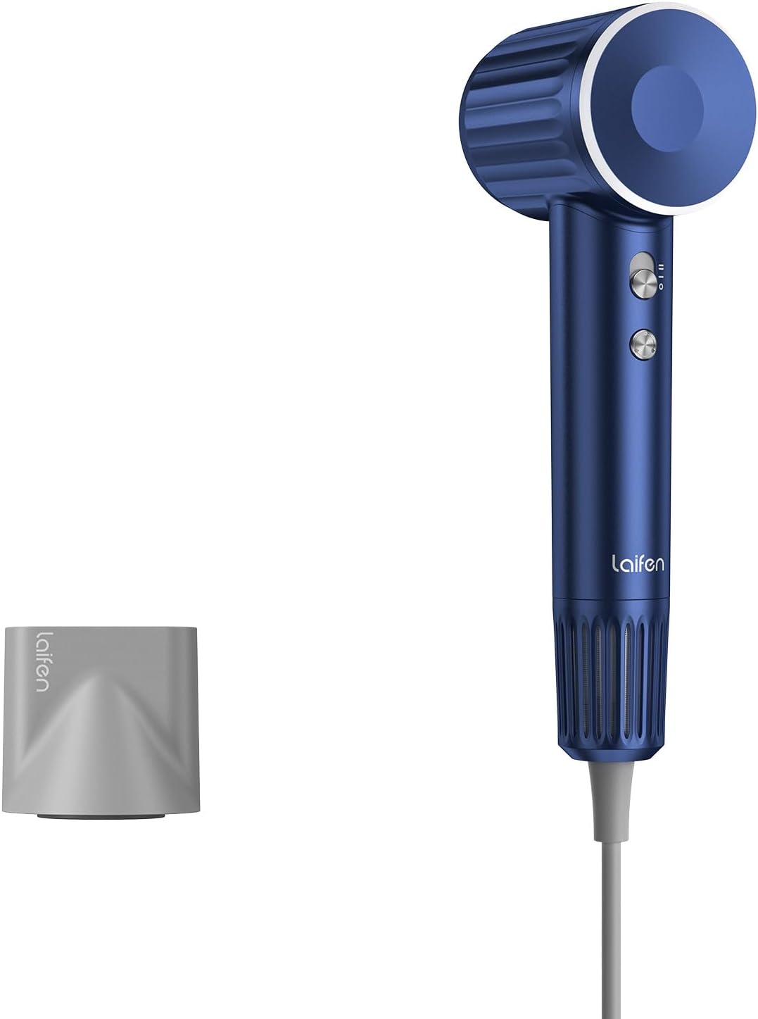 Laifen Haardroger, retroserie, 200 miljoen negatieve ionen, reisföhn met 110.000 omw/min, borstelloze motor voor snel drogen, föhn met hoge snelheid, geluidsarm met magneetmondstuk (blauw)