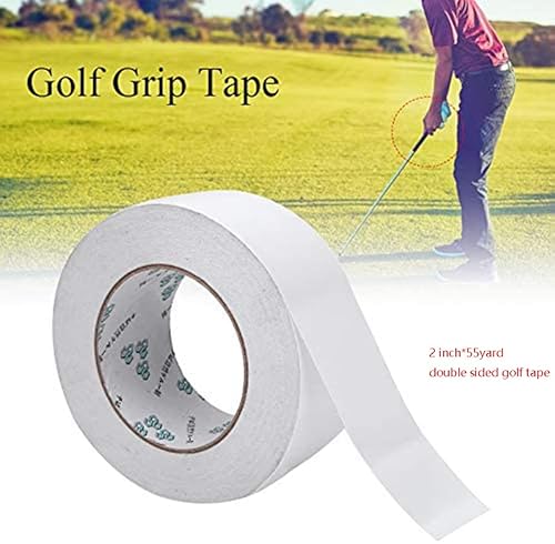 Wekje 2" X55Yard Double Sided Golf Grip Tape,Golf Grip Kits For Regripping Golf Clubs,Grip Strip Tape Roll For Clubs Wood Iron Wedge Putter,Easy To Peel & Cut #TOP6