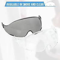Vista 7 de Aolamegs ANSI Z87 Safety Hard Hat Visor-OSHA Construction Hard Hat Accessories,Safety Helmet Goggle Replacement,Eye Protector