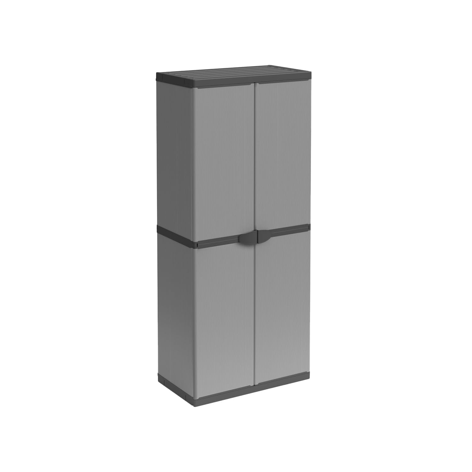Avilia Armadio da Esterno Impermeabile - Armadio 2 Ante in PVC con 3 Ripiani Regolabili – Armadio Portascope Resistente alle Intemperie e ai Raggi UV - 68x39.5x168cm, Made in Italy