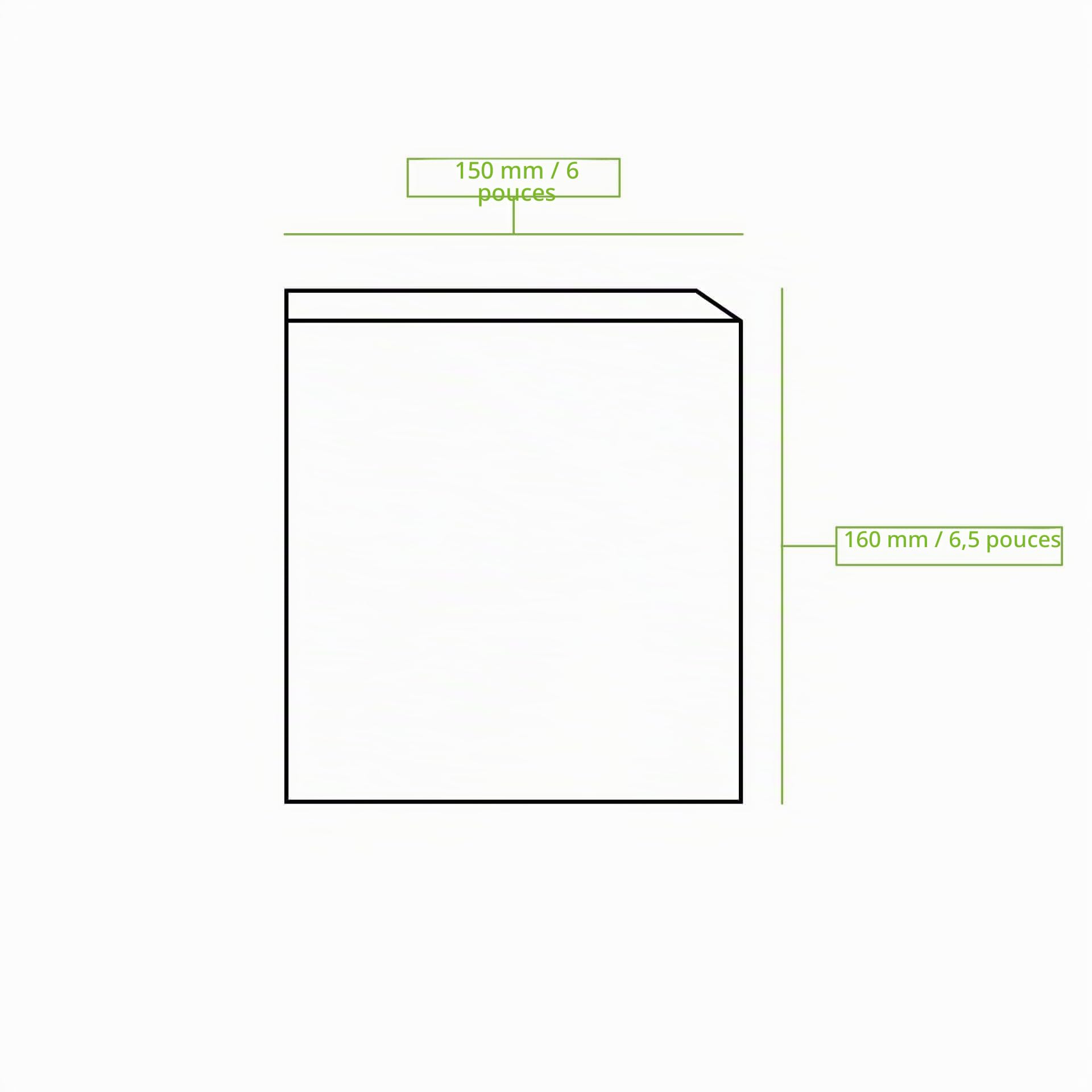 BIOZOYG 1000 x Sac papier snack marron 16x16 cm I Papier burger résistant à la graisse I Sac kebab biodégradable I Sac snack compostable I Papier anti-adhésif non-blanchi I Papier burger
