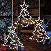 Produktbild Therlan 3 Stück Weihnachtsdeko Fenster Beleuchtet, 55 LEDs weihnachtsbeleuchtung LED Fensterbild Beleuchtung Batteriebetrieben, 8 Lichtmodi Mit Timer LED Fensterdeko Weihnachten Beleuchtet Mehrfarbig