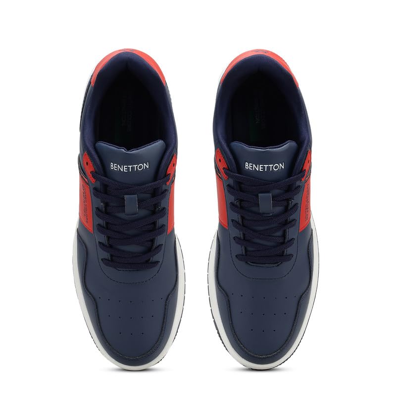 Image of United Colors of Benetton Mens United Colors of Benetton Solid Lace-up Sneakers Sneaker