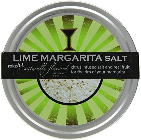 Rokz Design Group Infused Margarita Salt, Lime, 4 Ounce, Set of 3