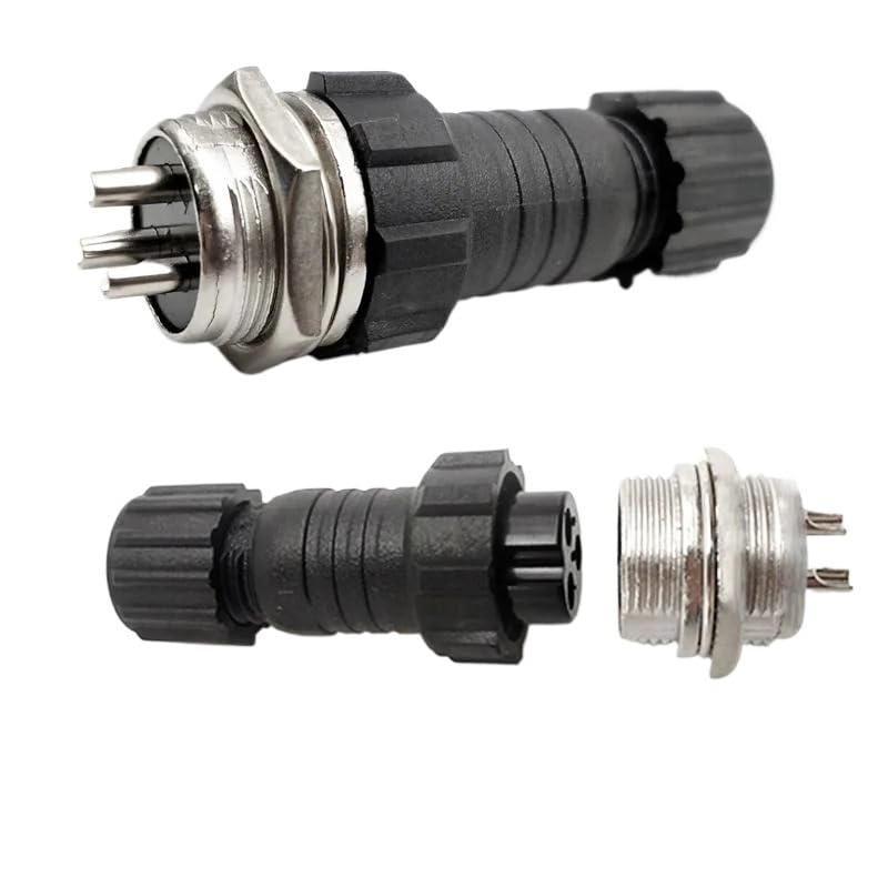 Conector Aviación GX16 5 Set con Tuerca Impermeable miniatura 2