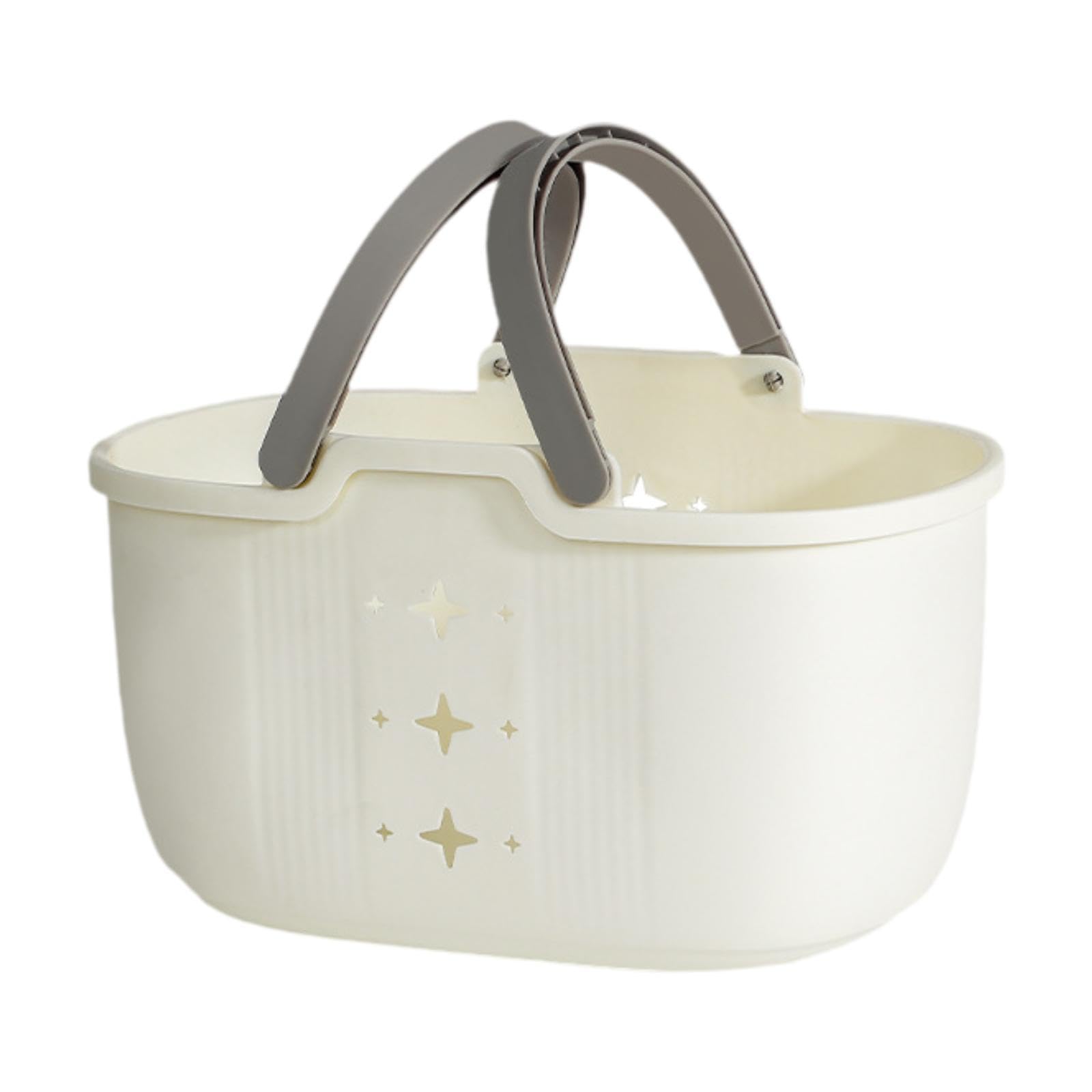 Enakshi (LABEL) Creations Shower Basket with Handles Lightweight Toiletry Organizer for Soap Gym White GrayHome & Garden|Household Supplies & Cleaning|Home Organization|Storage Bins & Baskets 1