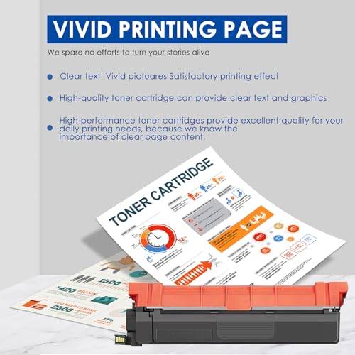 Image of TN-229 TN229XL Toner Cartridges Replacement for Brother TN229 TN-229xl Toner Cartridges for TN-229BK /C /M /Y High Yield, TN2294PK -Black, Cyan, Magenta, Yellow Toner (MFC-L3720CDW)