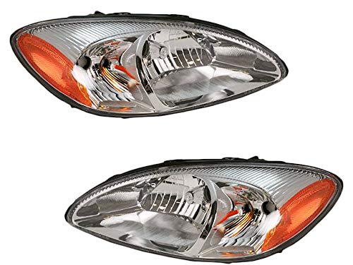 Headlight Assembly Set of 2 - Compatible with 2000-2007 Ford Taurus