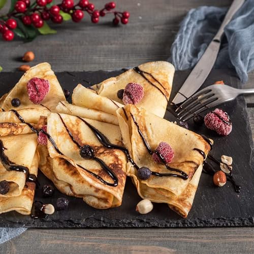 Image of Electric Crepe Maker & Dosa Maker Machine, Portable Non-Stick Pancake Pan with Automatic Temperature Control & Batter Bowl, Ideal for Blintzes, Chapati, Tortillas, Roti & Flatbreads, Easy to Clean