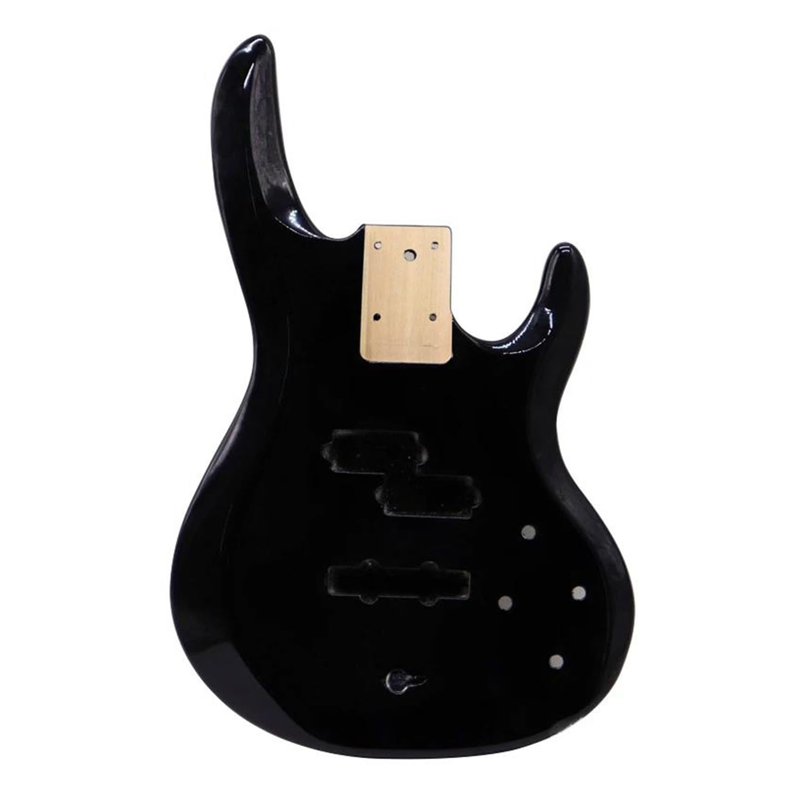 Amazon | ブラックカラーのポプラ材エレキベースギターボディ | ギター