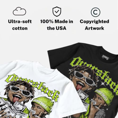 Image of DopeSkill Graphic Tee Streetwear Hypebeast Hip Hop Unisex Premium T-Shirt Sneaker Colour Matching Shirts Gift for Sneakerhead