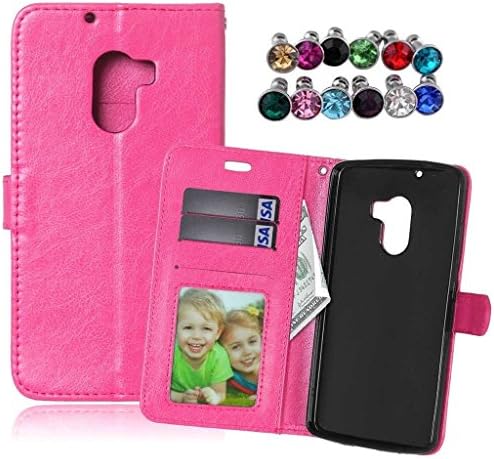 Bairry(TM) Lenovo Vibe K4 Note / A7010a48 Case, Soft TPU Cover with Flip Wallet Pouch Card Slots Premium PU Leather Magnet Closure Bumper Protective Ultra Slim Holster Shell (Pink)