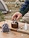 Mini Alcohol Stove, alcohol stove camping, 3.5OZ Portable Brass Spirit Burner with Anti-Scald Stand Fast Heating Windproof Backpacking Stoves for Hiking Survival Emergency Coffee Tea (A-Gold)