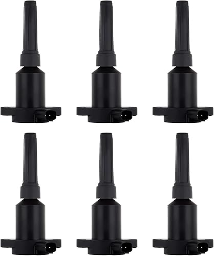 Vista 2338 de ECCPP DG500 6 bobinas de encendido con 6 bujías de iridio 3951 para Ford para Mazda para Mercury 500 Freestyle para Mariner Taurus Escape Tribute
