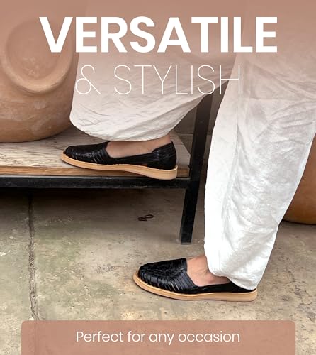 Image of Macarena Collection Womens Shoes Leather Sandals for Women | Huarache Handmade Mexican Sandals | Comfortable & Stylish Womens Sandals 4150
