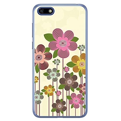 Tumundosmartphone Funda Gel TPU para Huawei Honor 7S / Y5 2018 diseño Primavera EN Flor Dibujos