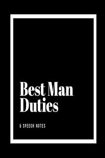 Best Man Duties & Speech Notes: Black & white wedding planning lined paperback jotter