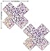 Neva Nude Super Sparkle Confetti Crush Purple X Factor Nipztix Pasties for Festivals, Raves & More, Medical Grade Adhesive, Waterproof & Sweatproof, Made in USA (Super Sparkle Confetti Crush Purple)
