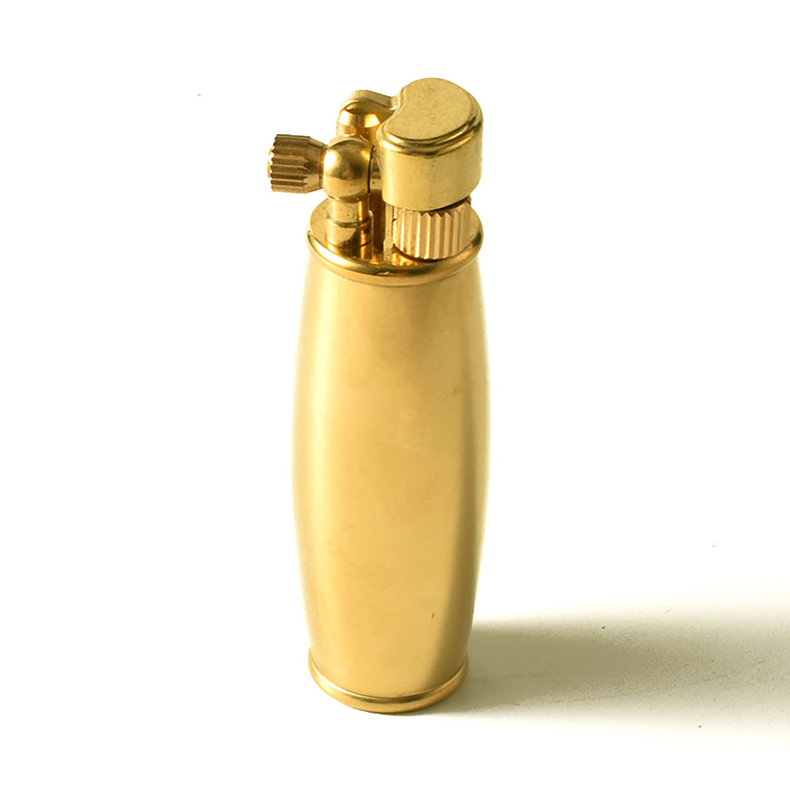 Encendedor Vintage Hecho a Mano Mini Personalización Maquinaria de Cobre Puro Encendedor de Queroseno Antiguo Retro (sin Combustible)