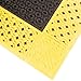 NoTrax 522S3048BY 522 Cushion-Lok 30" x 48" Black/Yellow Safety Anti-Fatigue Drainage Mat with Grip-Step