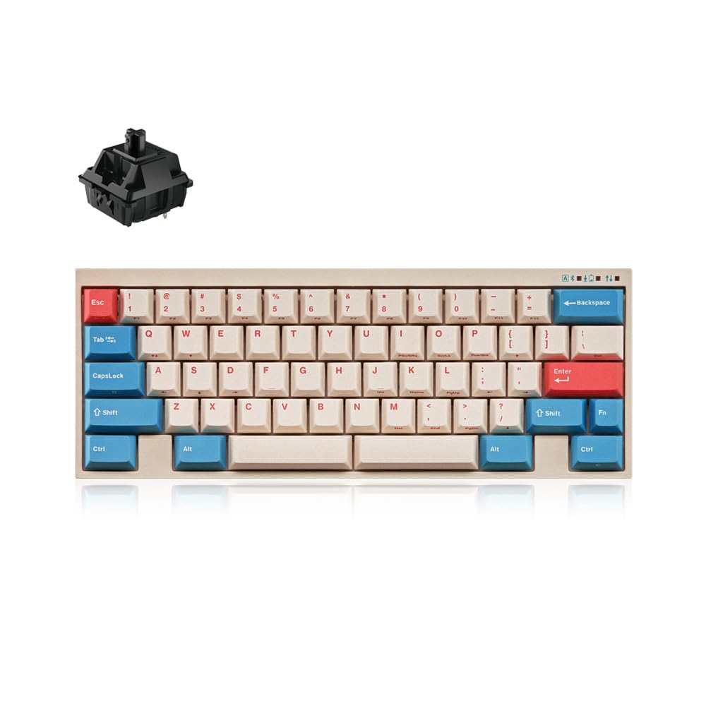 LEOPOLD FC630MBT cherry mx2a 静音赤軸 　新品未使用 Amazon.com: Leopold FC630MBT Coral/Blue 60% Bluetooth Mechanical