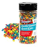 Bakerpan Quins Sprinkles for Cake Decorating - 4 Ounces - Rainbow Edible Confetti Sprinkles for Cupcakes, Ice Cream, Cookies, Cakes (Made in USA)