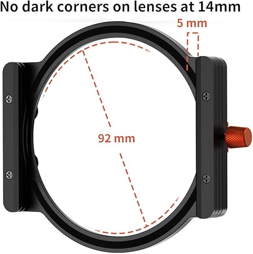 Miniatura 7 de Kit de soporte de filtro cuadrado ND64 (6 paradas) de 3.937 x 3.937 in con 8 anillos adaptadores