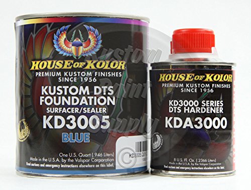 House of Kolor Blue Epoxy Primer Kit, 1 Quart With 1/2 Pint Activator