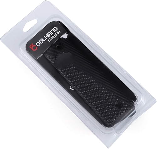 Miniatura 9 de Cool Hand 1911 agarres G10 de tamaño completo con tornillos incluidos, liberación MAG, corte de seguridad ambiental y textura OPS