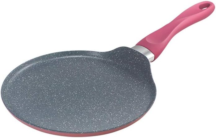 Wrought Iron Frying Pan - Pancake Non-stick Ore Coating for Omelettes, Steak, Pizza, Green