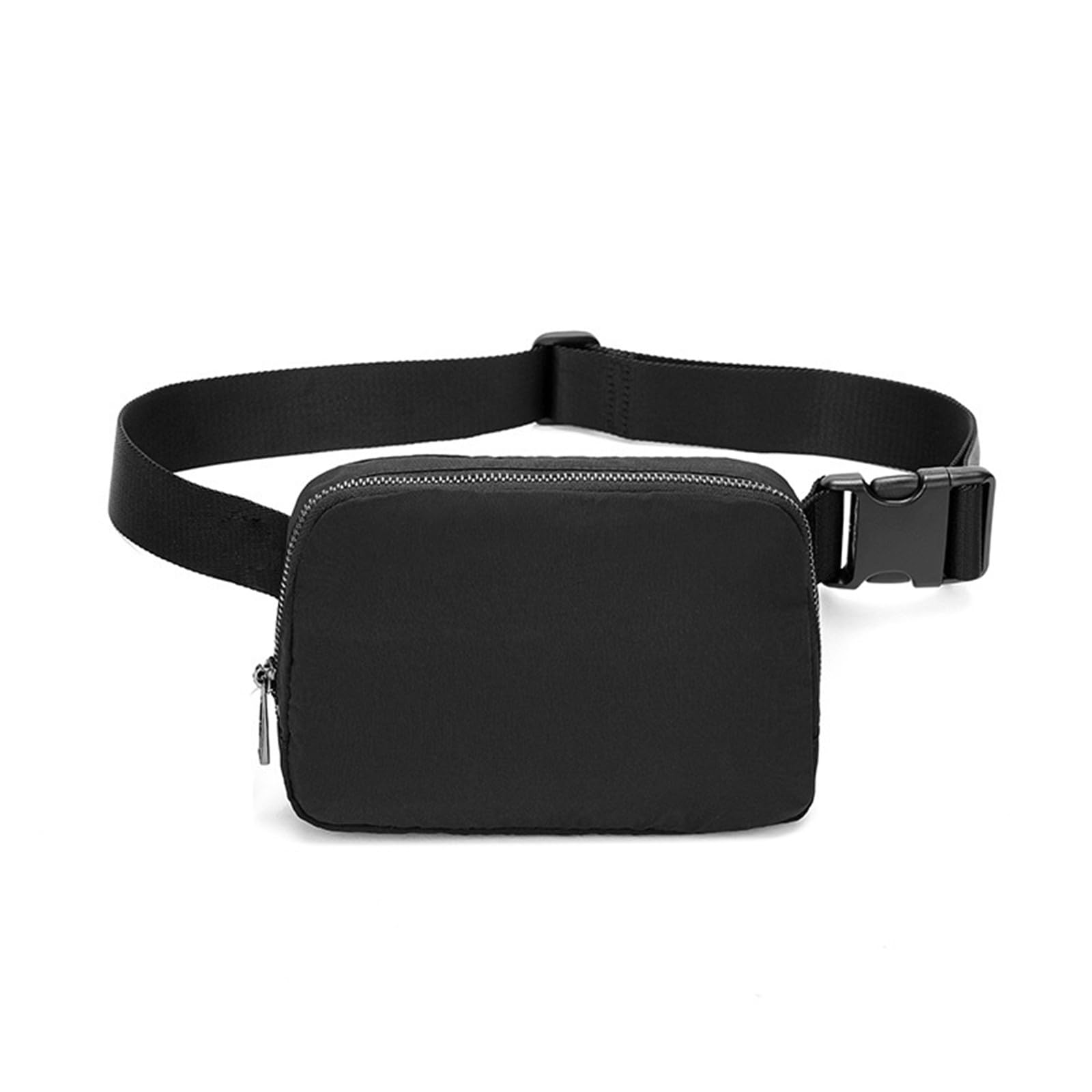 Waist Belt Bag Fashion Fanny Pack Women and Men Gift Crossbody Bag With Adjustable Strap For Travel Running Hiking Walking (Black)
