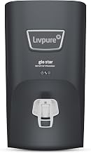 Livpure Glo Star RO+In-Tank UV+UF+Mineraliser - 7 L Storage, 15 LPH Water Purifier for Home, Suitable for Borewell, Tanker, Municipal Water (Dark Grey)