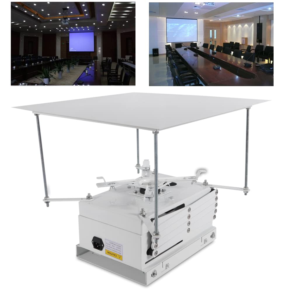 Electric Lift Projector Montaje motorizado para proyector Ascensor Con IR Remote Eléctrico Beamer Lifter Mando a distancia Elevador de techo Proyector Proyector Seguridad Soporte de jaula de seguridad