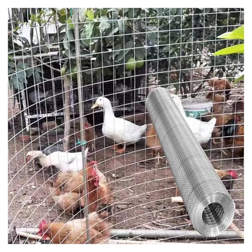 DTVEW Malla de Alambre del Acero Inoxidable 304, Cercado de Alambre de Gallinero 50mm/2mm Red de Seguridad para Balcón, Rejilla Metálica para Jardín de Seguridad(1x1m)