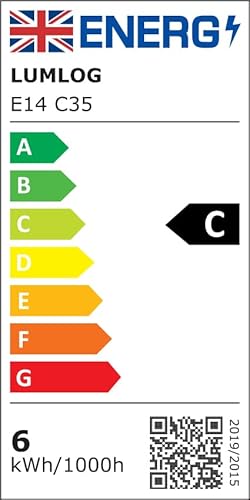 Lumlog E14 LED Light Bulb Cool White 6000K, C Energy Class, 6W (40w Equivalent), 980 Lumen SES Small Edison Screw Bulbs, Non-Dimmable, 6-Pack [Energy Class C] - Image 7