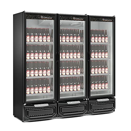 Refrigerador/Expositor Vertical Conveniência Cerveja E Carnes GCBC-1450 PR Preto Gelopar 1498 Litros Frost Free