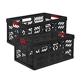 Maße: ca. 54 x 37 x 28 cm keeeper 2 x Profi-Klappbox Ben, 45 Liter, PP, Graphit/rot