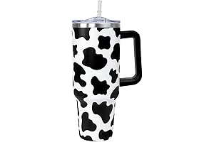 Cow Print Tumbler 40 Oz: A Bovine Bonanza for Your Beverages